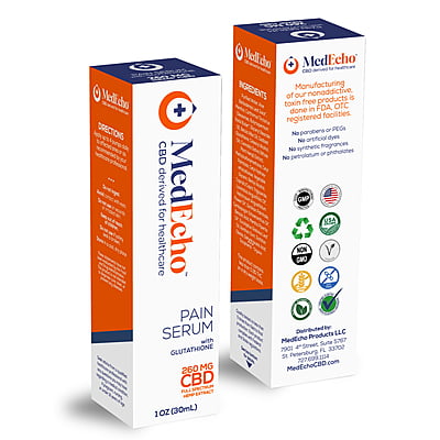 CBD Serum with Glutathione for Pain Relief