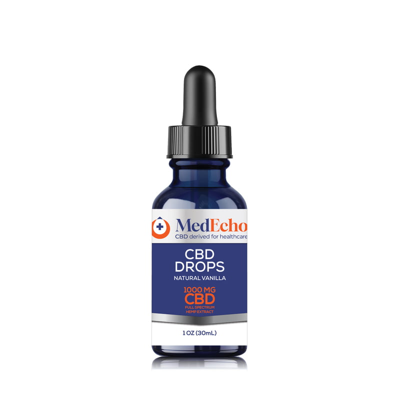 Buy CBD Drops 1000mg for Stress Relief by MedEcho