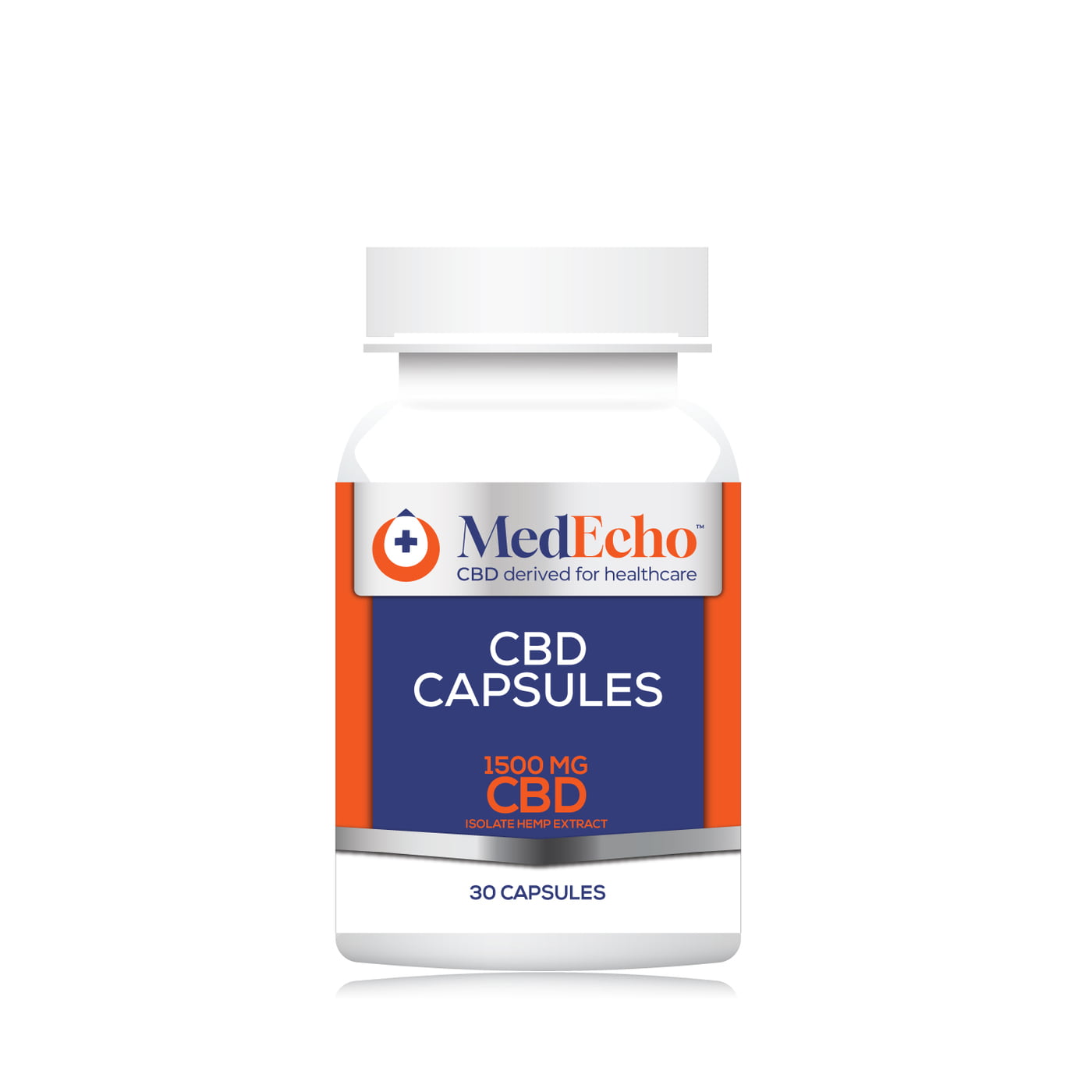 CBD Capsules 1500 mg for Stress Relief by MedEcho
