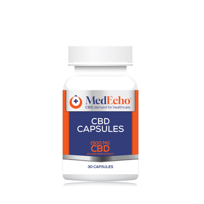 CBD Isolate Capsules 1500mg by MedEcho