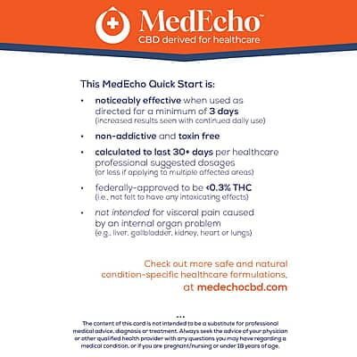 MedEcho CBD for Pain Relief