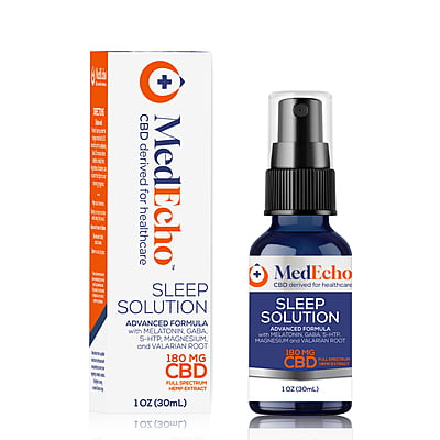 CBD Sleep Spray with Melatonin, GABA, and Valerian Root - 180mg CBD Sleep Spray with Melatonin, GABA, and Valerian Root - 180mg